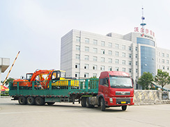 沃爾華集團2臺挖掘機再次出口委內瑞拉