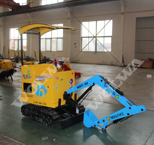 沃爾華90度旋轉(zhuǎn)兒童游樂挖掘機(jī)